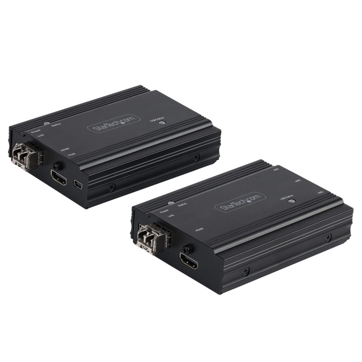 StarTech.com Extensor KVM HDMI de 4K por Fibra - Alargador de Consola Switch KVM con Vídeo HDMI y USB Remoto - hasta...