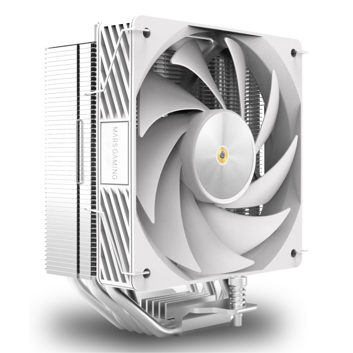 Mars Gaming MCPUX5W sistema de refrigeración para ordenador Procesador Refrigerador de aire 12 cm Blanco 1 pieza(s)