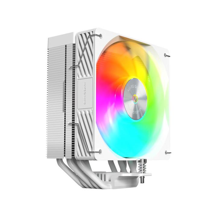 Mars Gaming MCPUX5ARGBW sistema de refrigeración para ordenador Procesador Refrigerador de aire 12 cm Blanco 1 pieza(s)