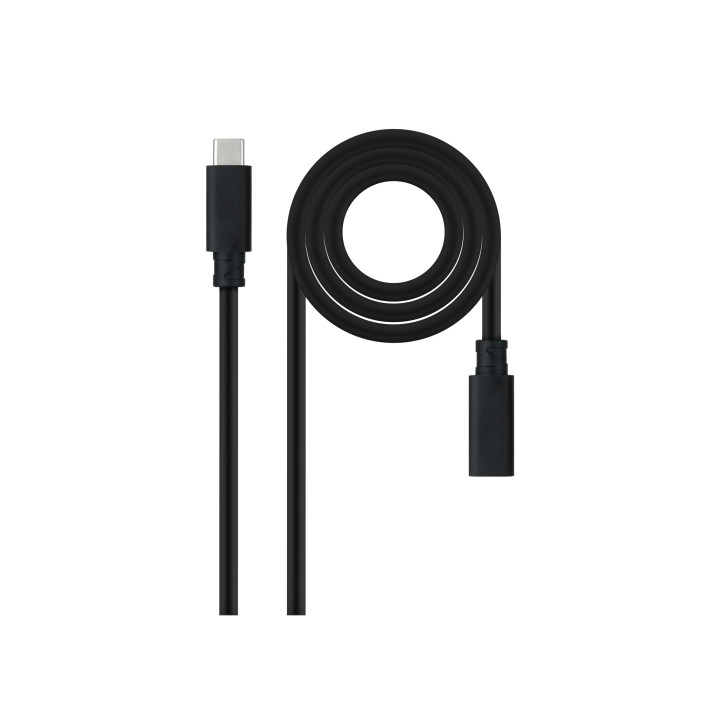 Nanocable 10.01.4501-L150 cable USB USB 3.2 Gen 2x2 1,5 m USB C Negro