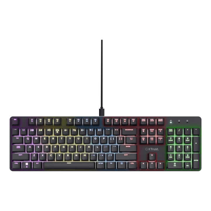 Trust GXT 871 Zora teclado Juego USB QWERTY Español Negro