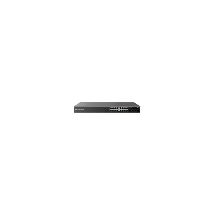 Grandstream Networks GWN7802P switch Gestionado L2+ Gigabit Ethernet (10/100/1000) Energía sobre Ethernet (PoE) 2U Negro