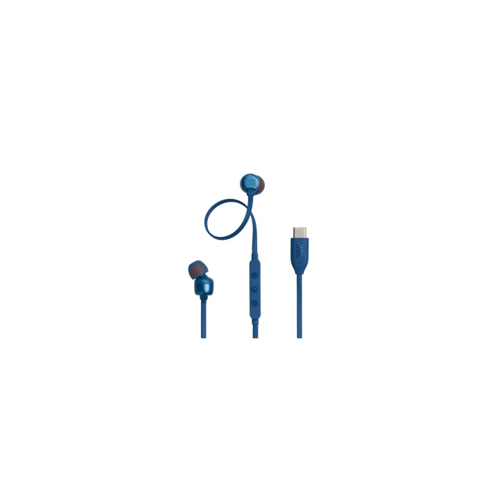 JBL Tune 310C USB Auriculares Alámbrico Dentro de oído Llamadas/Música USB Tipo C Azul