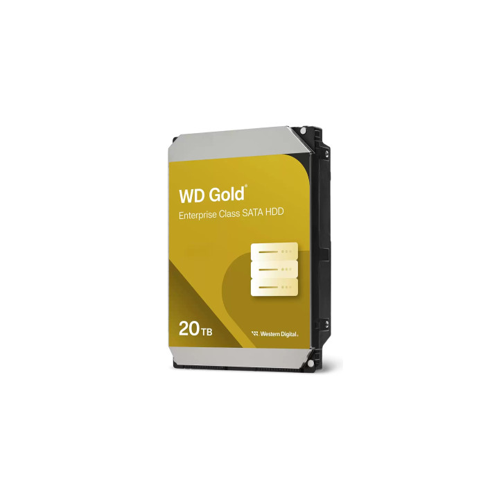 Western Digital Gold WD203KRYZ disco duro interno 20 TB 7200 RPM 512 MB 3.5" SATA