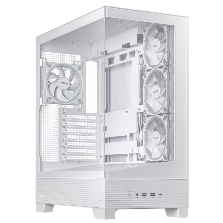 ASUS A31 Plus TG ARGB WHITE Midi Tower Blanco