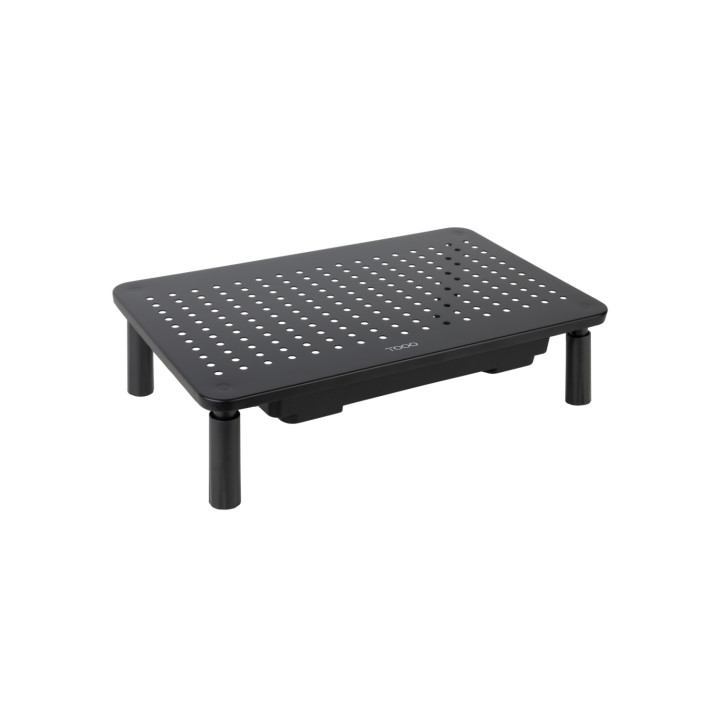 TooQ Soporte Elevador Multiusos para Monitor/Portátil, Negro
