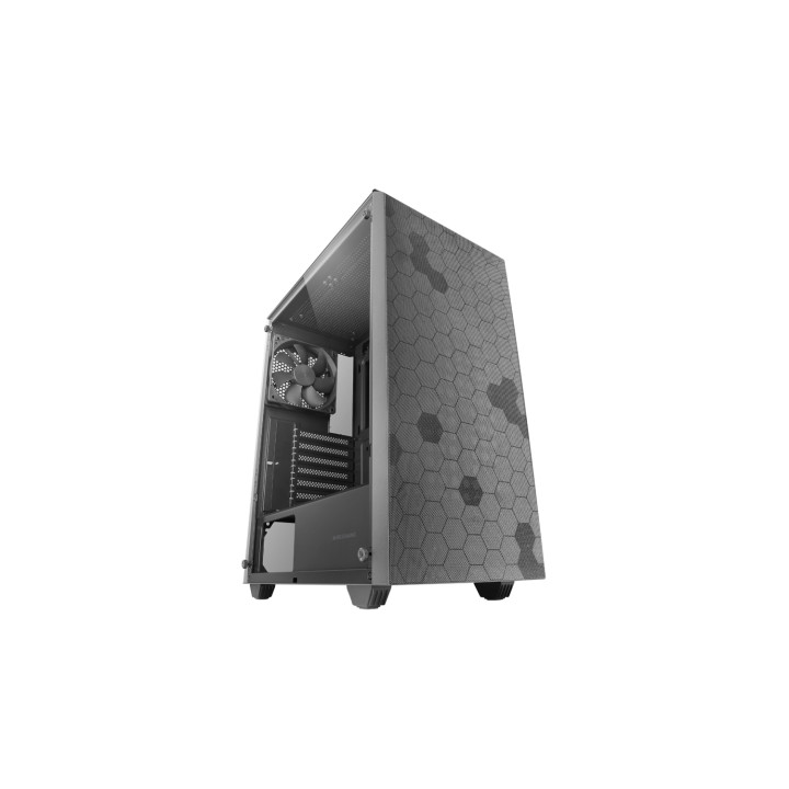 Mars Gaming MC-Q3, Caja Semitorre ATX, Ventana Lateral Completa Cristal Templado, Doble Rejilla Magnética Antipolvo...