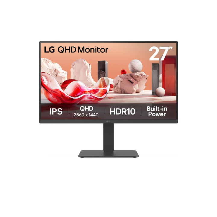 LG 27BA45QB-B.AEU pantalla para PC 68,6 cm (27") 2560 x 1440 Pixeles Quad HD LCD Negro