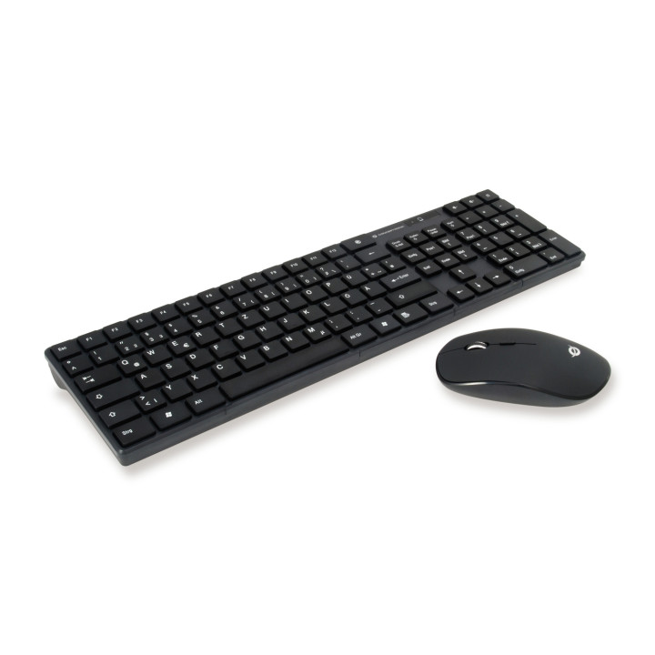 Conceptronic ORAZIO01DE teclado Ratón incluido Hogar RF inalámbrico QWERTZ Alemán Negro