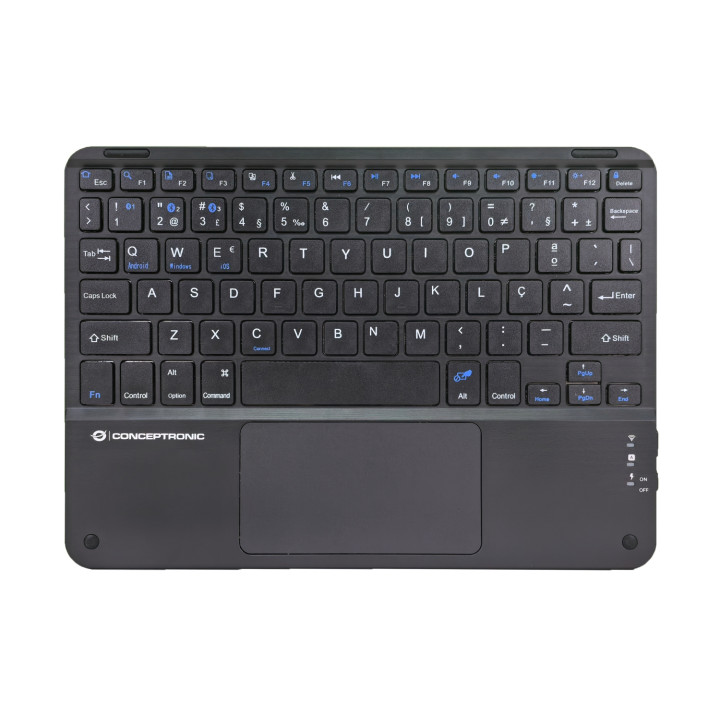 Conceptronic TOBIN01BPT teclado Universal Bluetooth QWERTY Portugués Negro