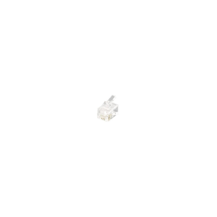 Equip 121111 conector RJ-11 (4P4C) Transparente