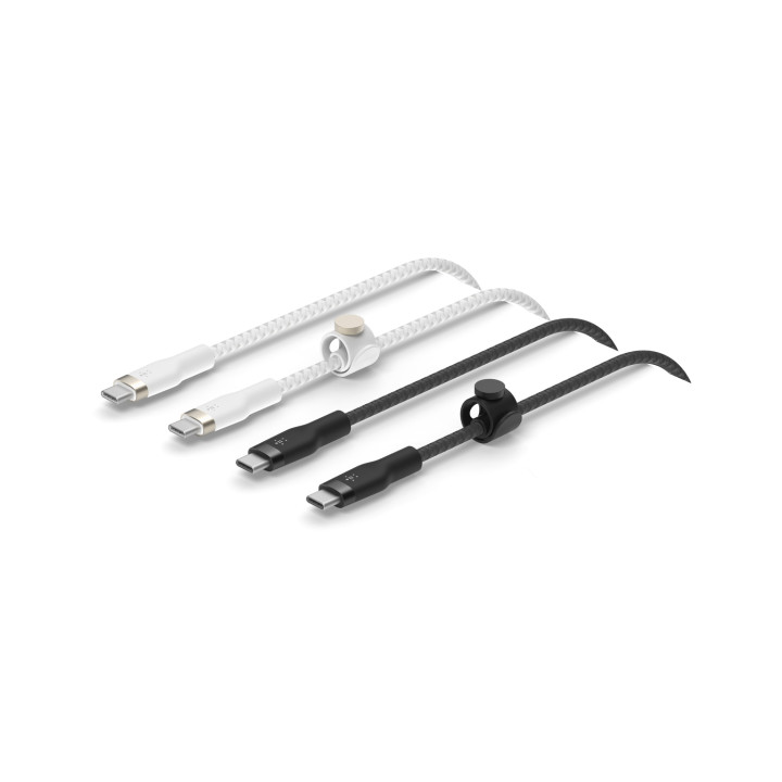 Belkin BoostCharge Pro Flex cable USB USB 2.0 1 m USB C Negro, Blanco