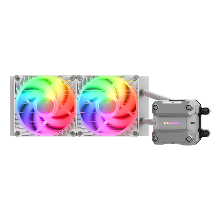 COUGAR Gaming CGR-PSDUTRGB-W-240 Procesador Sistema de refrigeración líquida todo en uno 12 cm Blanco 1 pieza(s)