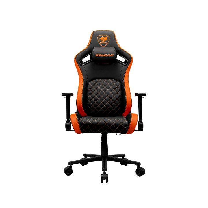 COUGAR Gaming CGR-DFL Silla para videojuegos de PC Asiento acolchado tapizado Negro, Naranja