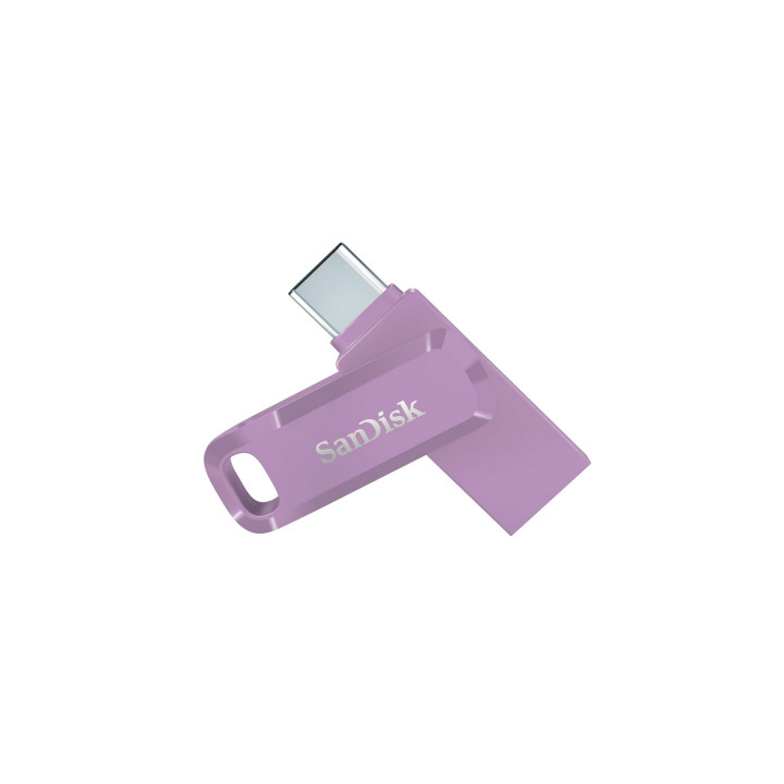 SanDisk Ultra Dual Drive Go USB 128GB unidad flash USB USB Type-A / USB Type-C 3.2 Gen 1 (3.1 Gen 1) Lavanda