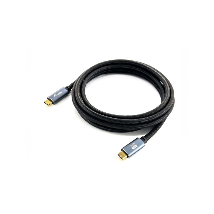 Equip 128357 Cable USB 3.2 Gen 2 C a C, M/M, 2,0m, PD100W , 4K/60Hz, 10Gbps, Negro