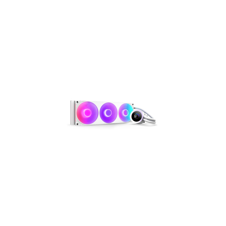 NZXT Kraken Plus 360 RGB Procesador Sistema de refrigeración líquida todo en uno Blanco 1 pieza(s)