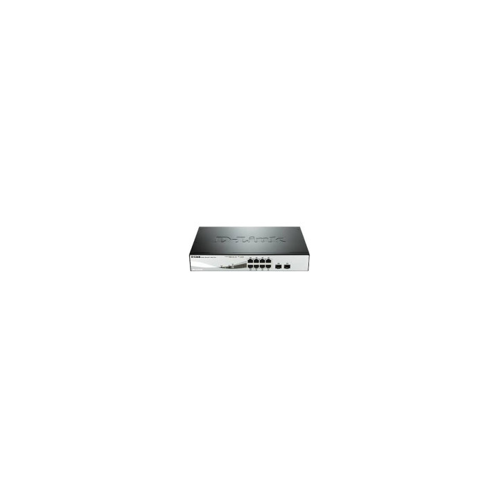 SWITCH D-LINK 8PTOS GIGABIT + 2PTOS POE NEGRO DGS-1210-08P
