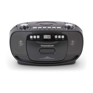 Thomson RK200CD sistema estéreo portátil Analógica 2,4 W AM, FM Negro Reproducción MP3