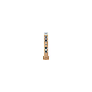 Thomson DS121CD sistema de audio para el hogar Torre de sonido para uso doméstico 10 W Blanco, Madera