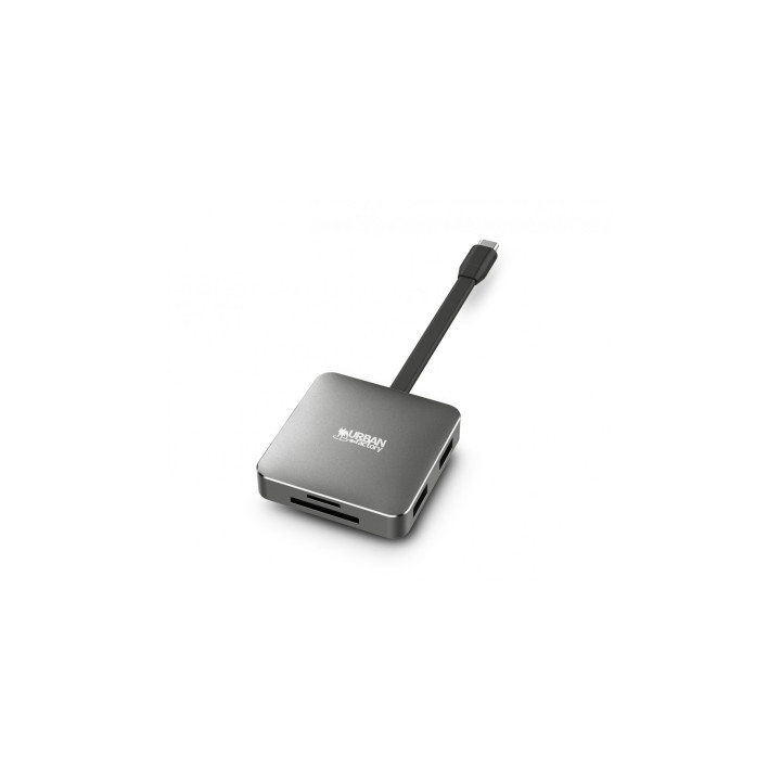 Urban Factory HUBEE LIGHT USB 3.2 Gen 1 (3.1 Gen 1) Type-C Gris