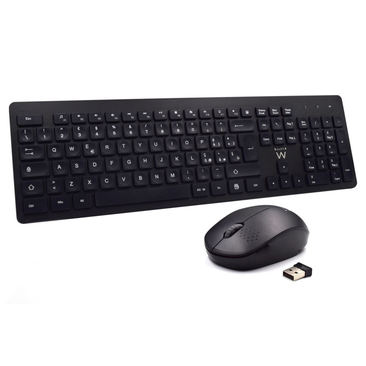 Ewent EW3255 teclado Ratón incluido Universal QWERTY Italiano Negro