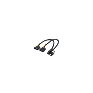 Nanocable 10.19.1201 Cable de Alimentación 2xMolex a PCIe 20cm Negro