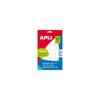 APLI 01639 etiqueta autoadhesiva Rectángulo Permanente Blanco 420 pieza(s)