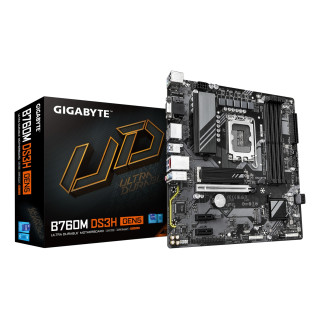 GIGABYTE B760M DS3H GEN5 Placa Base – Compatible con CPUs Intel Core 14ª generación, VRM digital de 6+2+1 fases, hasta