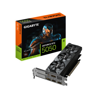GIGABYTE GeForce RTX 5050 OC Low Profile 8G Tarjeta Gráfica - 8GB GDDR6, 128bit, PCI-E 5.0, 2587MHz Frecuencia del...