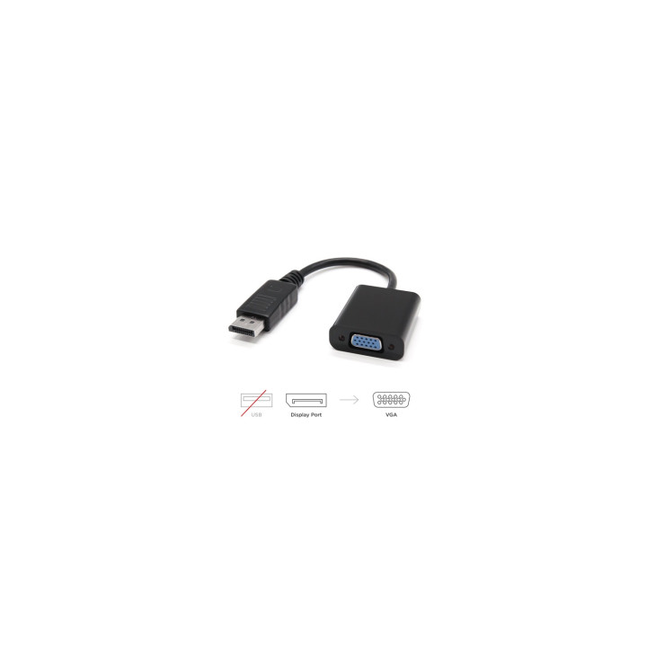 CABLE NANOCABLE CONVERSOR DISPLAYPORT(MACHO) A SVGA (HEMBRA) 15CM 10.16.0602