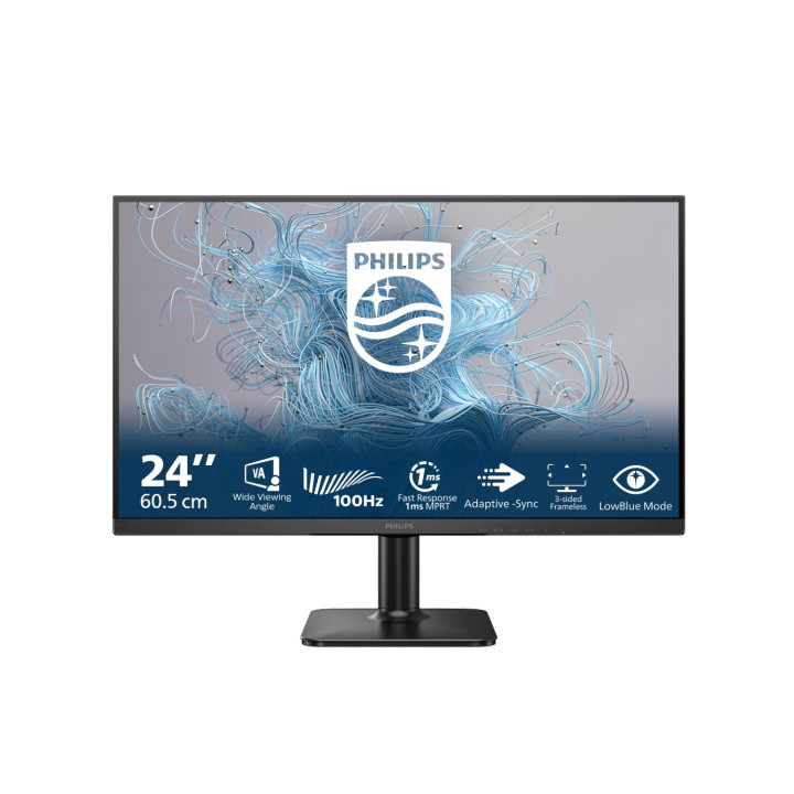 Philips 1000 series 24E2N1100LB/00 pantalla para PC 60,5 cm (23.8") 1920 x 1080 Pixeles Full HD LCD Negro