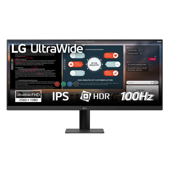 LG 29U511A-B pantalla para PC 73,7 cm (29") 2560 x 1080 Pixeles WFHD LCD Negro