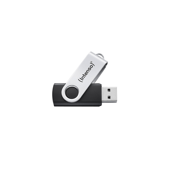 Intenso Memoria USB Office Line, 64 GB, USB-A, 3.2 Gen 1x1, negro-plata