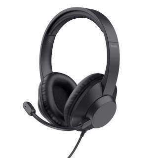 Trust Ayda Max Auriculares Alámbrico Diadema Oficina/Centro de llamadas Negro