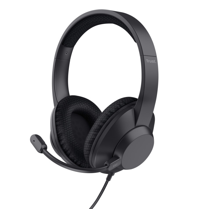 Trust Ayda Max Auriculares Alámbrico Diadema Llamadas/Música USB Type-C / USB Type-A Negro