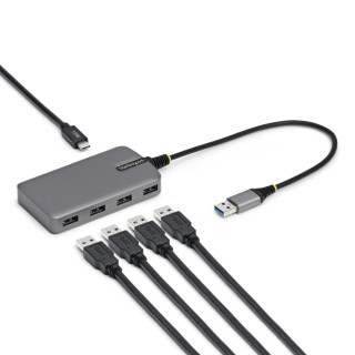 StarTech.com 5G4AC-USB-A-HUB hub de interfaz USB 3.2 Gen 1 (3.1 Gen 1) Type-A 5000 Mbit/s Gris