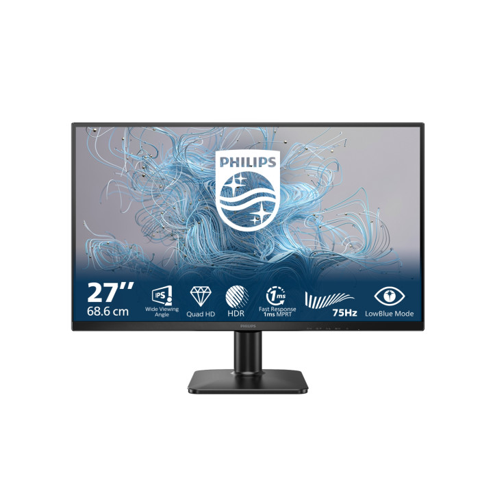 Philips 1000 series 27E2N1500L/00 pantalla para PC 68,6 cm (27") 2560 x 1440 Pixeles Quad HD LED Negro