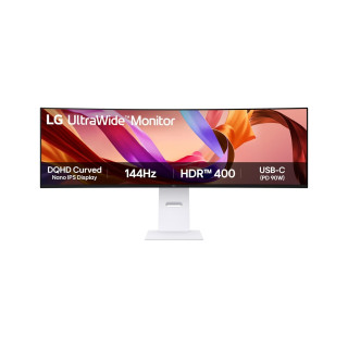 LG 49U950A-W pantalla para PC 124,5 cm (49") 5120 x 1440 Pixeles Dual QHD LED Negro, Blanco
