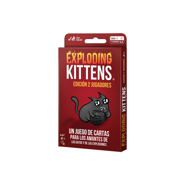 Asmodee Exploding Kittens EKIEK09ES juego de tablero Exploding Kittens Edición 2 Jugadores 10 min Juego De Cartas...