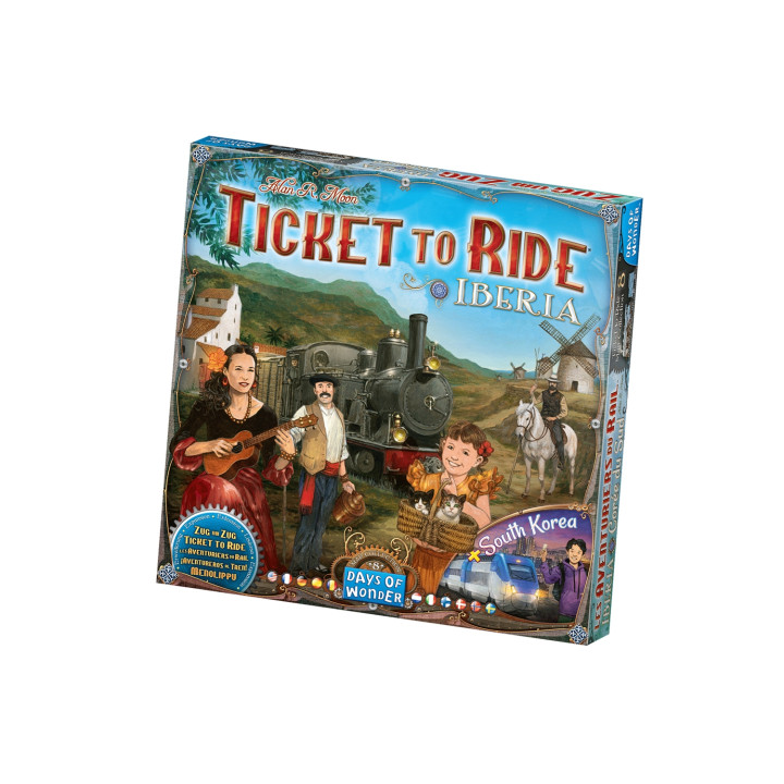 Asmodee DW720138 juego de tablero ¡Aventureros al Tren! Iberia y Corea del Sur Juego de mesa Estrategia