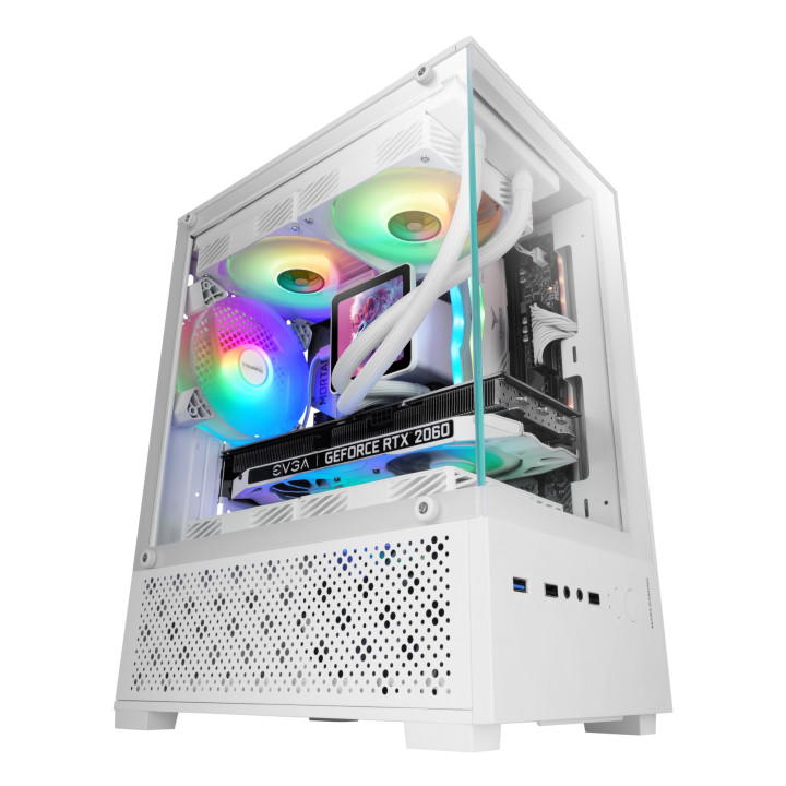 Mars Gaming MC-SE2W Mini Tower Blanco