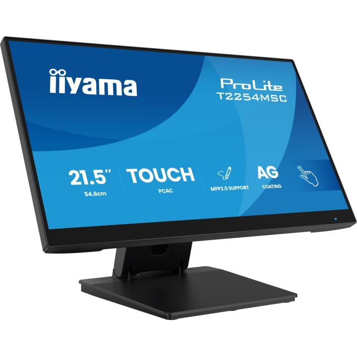 iiyama T2254MSC-B2AG pantalla para PC 54,6 cm (21.5") 1920 x 1080 Pixeles Full HD LED Pantalla táctil Negro