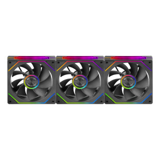 Mars Gaming MF-LINKFINITYKIT2R Carcasa del ordenador Ventilador 12 cm Negro 3 pieza(s)