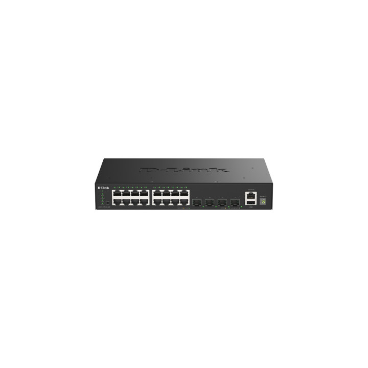 D-Link DGS-1530-20/E switch Gestionado L2 Gigabit Ethernet (10/100/1000) Negro
