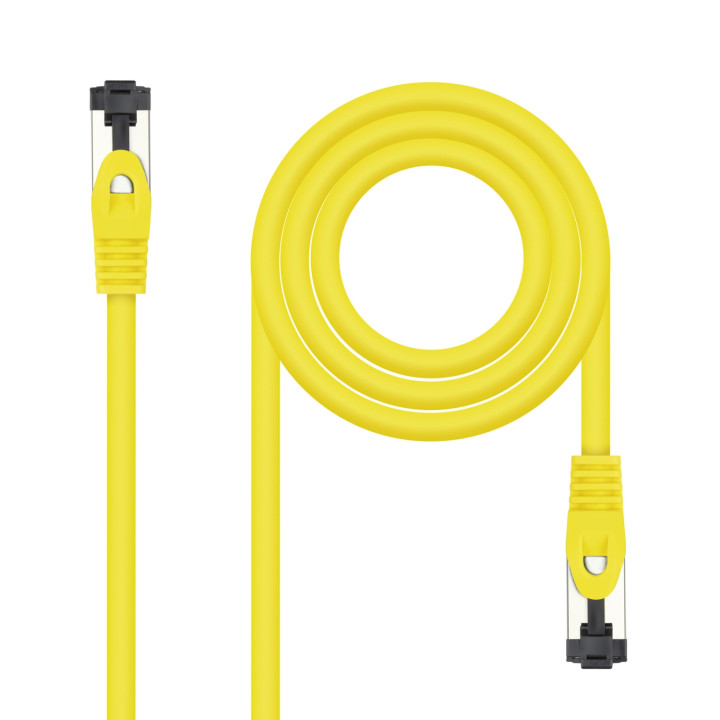Nanocable Cable de Red Latiguillo Cat.8.1 2GHz LSZH SSTP AWG26, Amarillo, 1 m