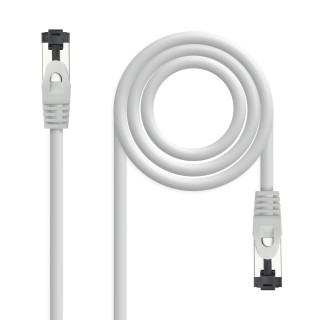 Nanocable Cable de Red Latiguillo Cat.8.1 2GHz LSZH SSTP AWG26, Gris, 2 m