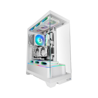 Mars Gaming MCPRISMAW carcasa de ordenador Midi Tower Blanco