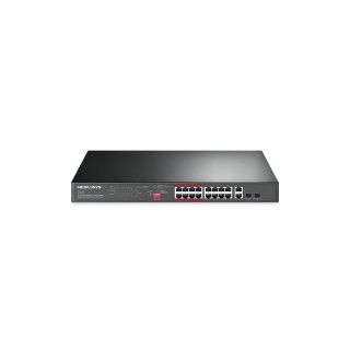 Mercusys 16-PORT 10/100MBPS+ 2-PORT GB RCK 16-PORT POE+ No administrado Fast Ethernet (10/100) Energía sobre Ethernet...