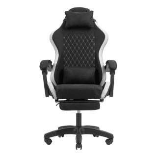 Mars Gaming MGC-X Fabric Silla para videojuegos de PC Asiento acolchado Negro, Blanco